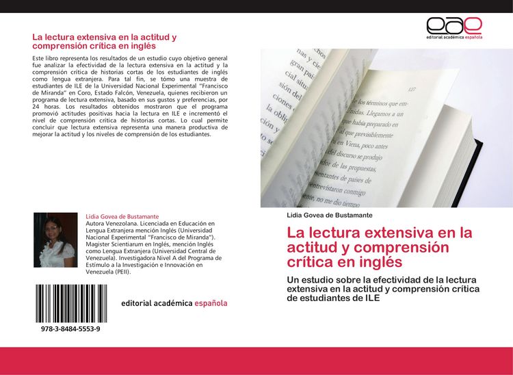 Produktbild: La lectura extensiva en la actitud y comprensi&oacute;n cr&iacute;tica en ingl&eacute;s