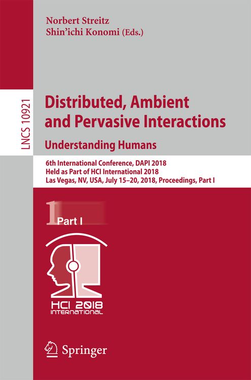 Produktbild: Distributed, Ambient and Pervasive Interactions: Understanding Humans