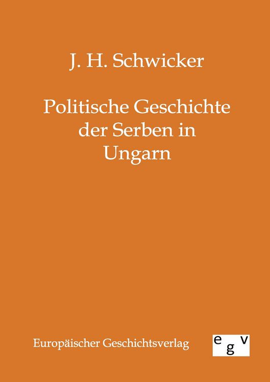 Produktbild: Politische Geschichte der Serben in Ungarn