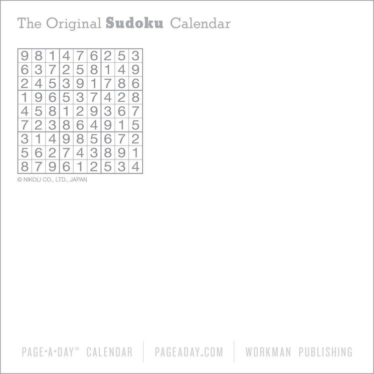 Produktbild: Original Sudoku Page-A-Day(r) Calendar 2026