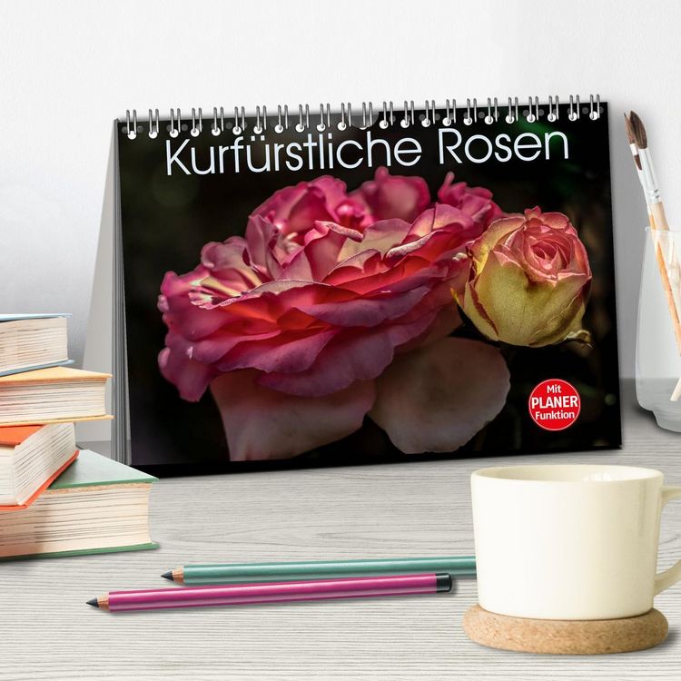 Produktbild: Kurf&uuml;rstliche Rosen Eltville am Rhein (Tischkalender 2026 DIN A5 quer), CALVENDO Monatskalender