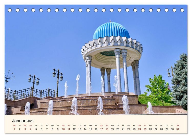 Produktbild: Zentralasien - Entlang der alten Seidenstra&szlig;e (Tischkalender 2026 DIN A5 quer), CALVENDO Monatskalender