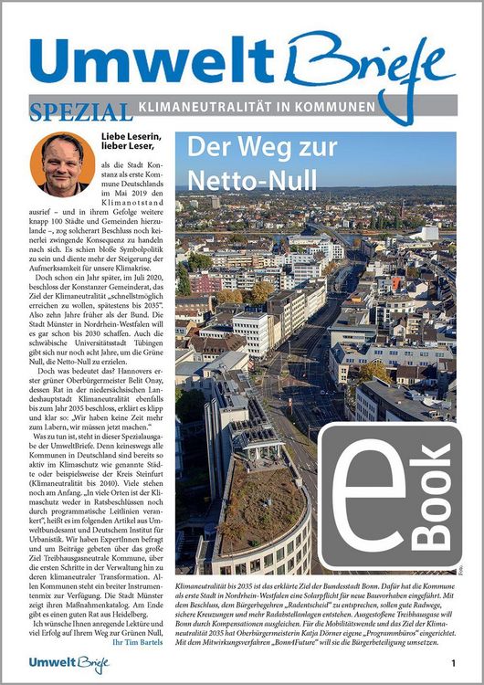 Produktbild: Umweltbriefe SPEZIAL - Klimaneutralit&auml;t in Kommunen