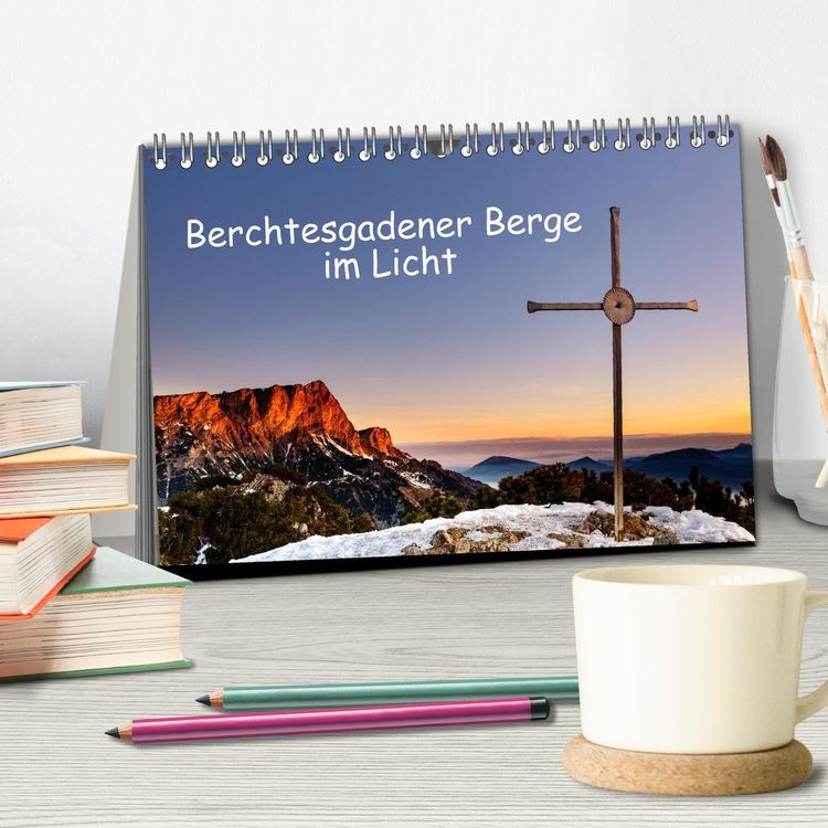 Produktbild: Berchtesgadener Berge im Licht (Tischkalender 2026 DIN A5 quer), CALVENDO Monatskalender