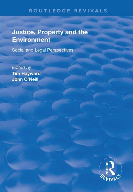 Produktbild: Justice, Property and the Environment