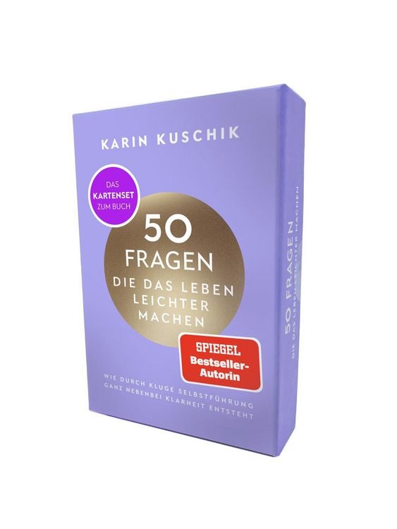 Produktbild: 50 Fragen, die das Leben leichter machen - Das Kartenset zum Buch