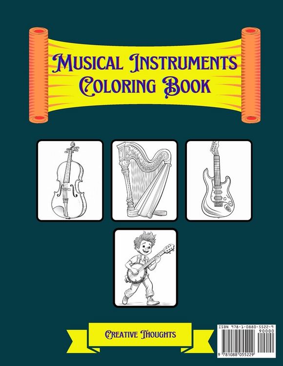 Produktbild: Musical Instruments Coloring Book