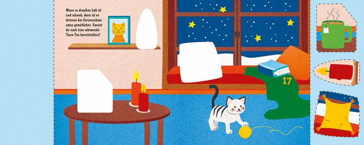 Produktbild: 24 x Schnipp, schnipp, hurra! Mein erstes Adventskalender-Papierschneidebuch