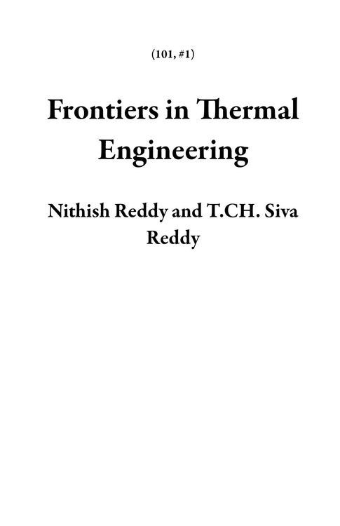 Produktbild: Frontiers in Thermal Engineering (101, #1)