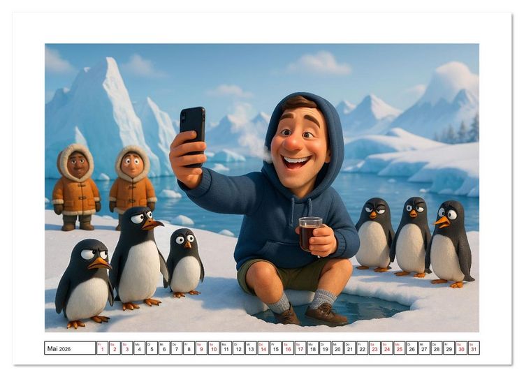 Produktbild: K&auml;lteanbeter (Wandkalender 2026 DIN A3 quer), CALVENDO Monatskalender