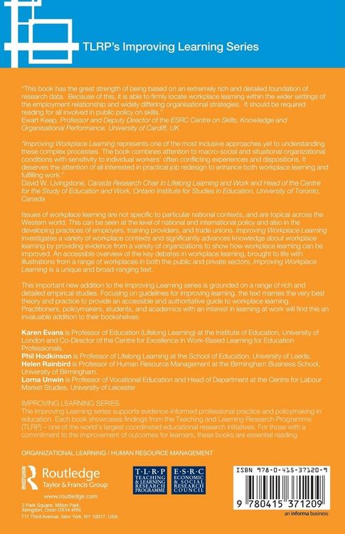 Produktbild: Improving Workplace Learning