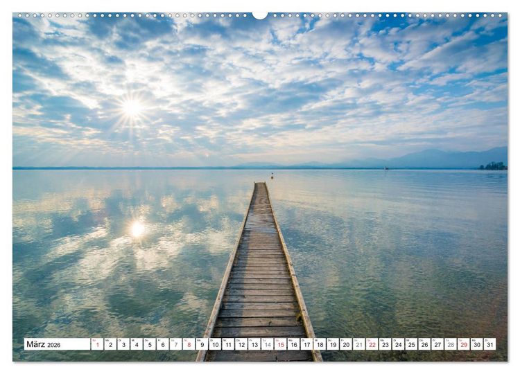Produktbild: Der Chiemsee - Ansichten zum Tr&auml;umen (Wandkalender 2026 DIN A2 quer), CALVENDO Monatskalender