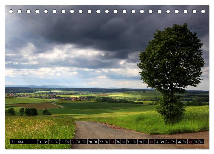 Produktbild: Impressionen aus Franken (Tischkalender 2026 DIN A5 quer), CALVENDO Monatskalender