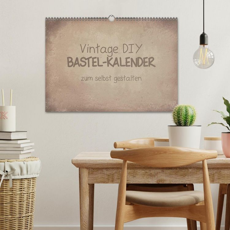 Produktbild: Vintage DIY Bastel-Kalender (Wandkalender 2026 DIN A3 quer), CALVENDO Monatskalender