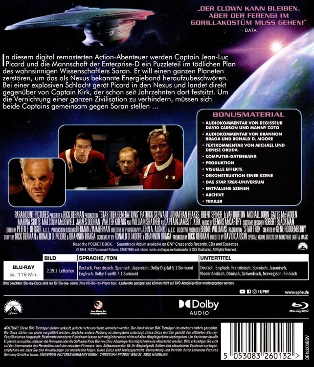 Produktbild: STAR TREK VII - Treffen der Generationen