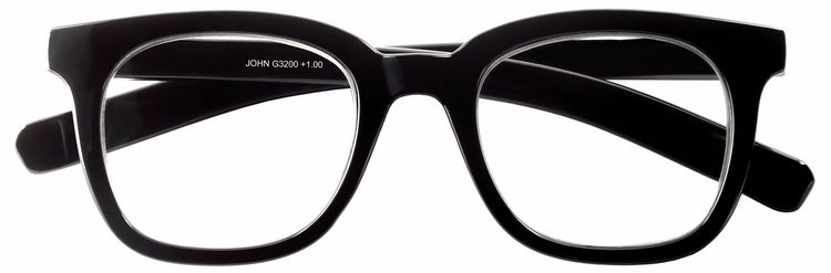 Produktbild: Lesebrille JOHN, schwarz, +1.00 dpt