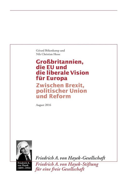 Produktbild: Grossbritannien, die EU und die liberale Vision f&uuml;r Europa