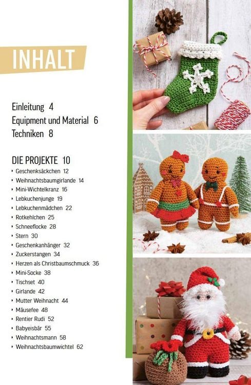 Produktbild: Niedliche H&auml;kel-Ideen f&uuml;r Weihnachten
