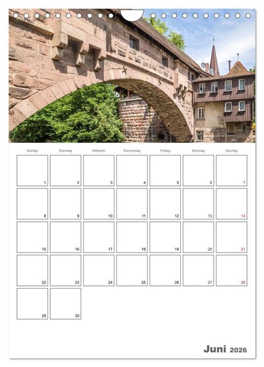 Produktbild: N&Uuml;RNBERG Bezauberndes Altstadtherz / Terminplaner (Wandkalender 2026 DIN A4 hoch), CALVENDO Monatskalender