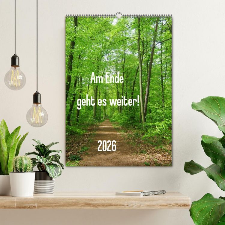 Produktbild: Am Ende geht es weiter! 2026 (Wandkalender 2026 DIN A2 hoch), CALVENDO Monatskalender