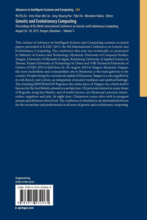 Produktbild: Genetic and Evolutionary Computing