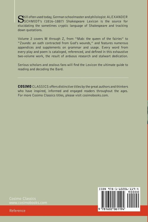 Produktbild: Shakespeare Lexicon, Vol. 2