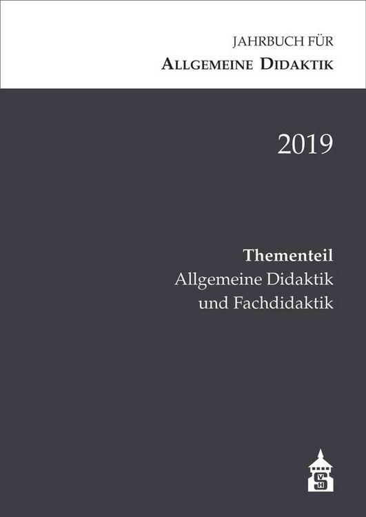Produktbild: Jahrbuch f&uuml;r Allgemeine Didaktik 2019
