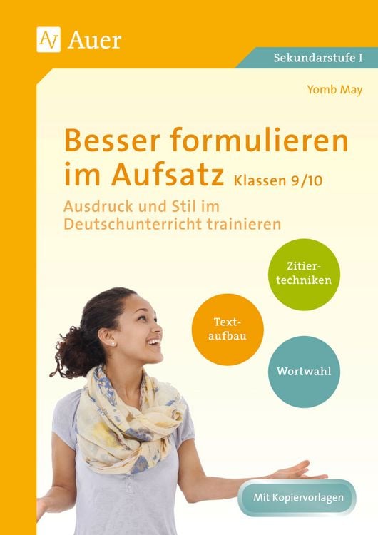 Produktbild: Besser formulieren im Aufsatz Klassen 9-10