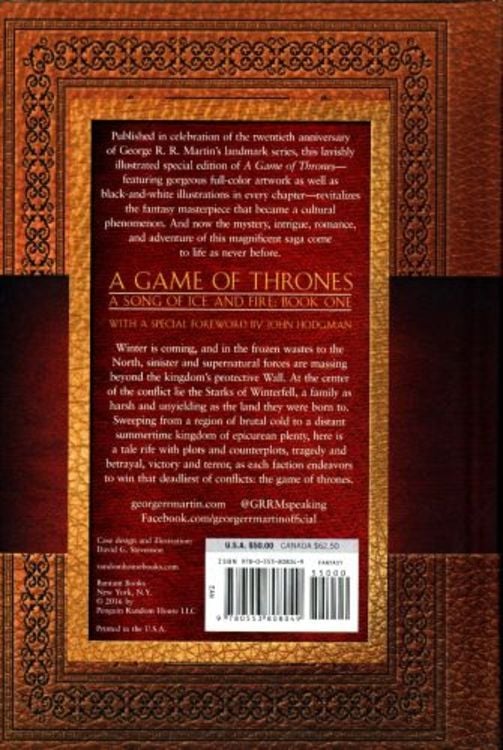 Produktbild: A Game of Thrones. 20th Anniversary Illustrated Edition