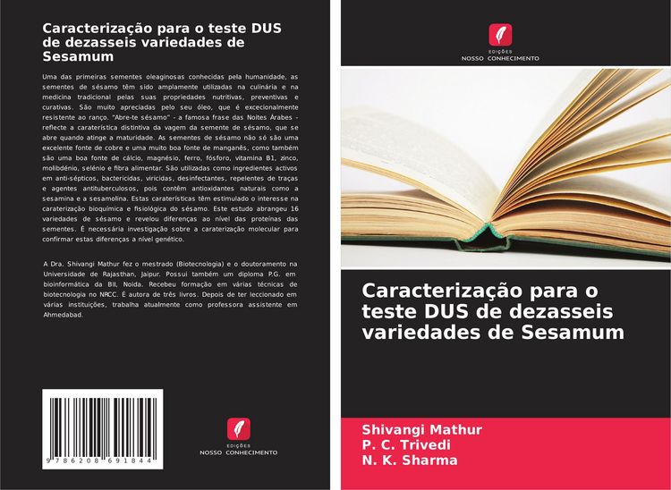 Produktbild: Caracteriza&ccedil;&atilde;o para o teste DUS de dezasseis variedades de Sesamum