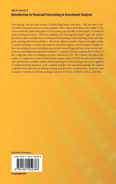 Produktbild: Introduction to Financial Forecasting in Investment Analysis