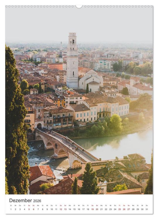 Produktbild: Italien - Von den Alpen bis zum Mittelmeer. (Wandkalender 2026 DIN A2 hoch), CALVENDO Monatskalender