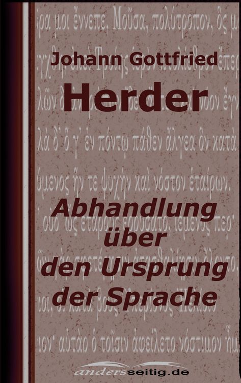 Produktbild: Abhandlung &uuml;ber den Ursprung der Sprache