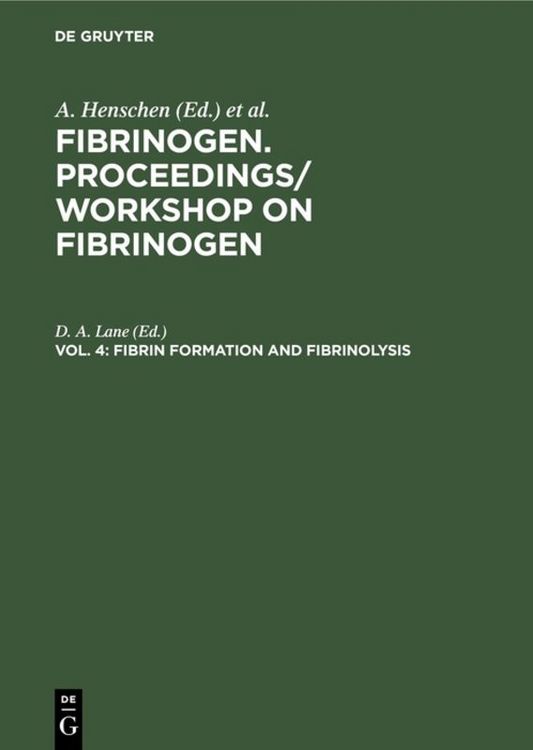 Produktbild: Fibrin formation and Fibrinolysis