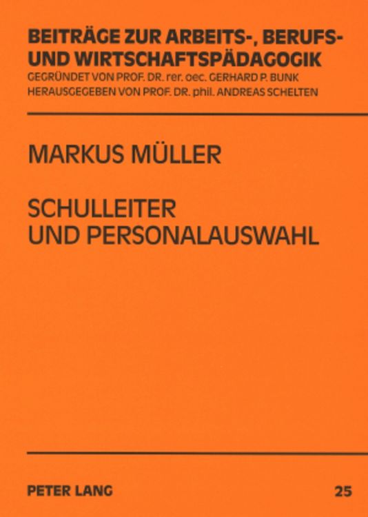 Produktbild: Schulleiter und Personalauswahl