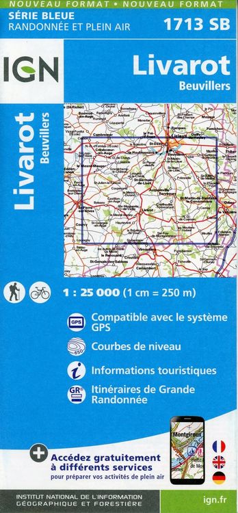 Produktbild: Livarot Beuvillers 1:25 000