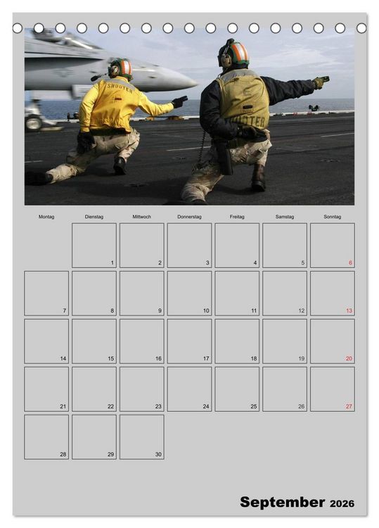 Produktbild: Milit&auml;r. U.S. Kampfflugzeuge (Tischkalender 2026 DIN A5 hoch), CALVENDO Monatskalender