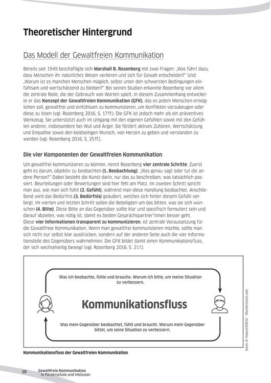 Produktbild: Gewaltfreie Kommunikation in F&ouml;rderschule und Inklusion
