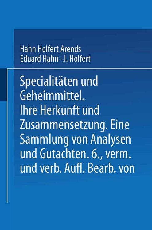 Produktbild: Spezialit&auml;ten und Geheimmittel
