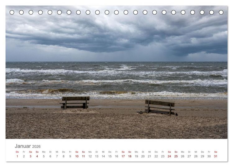 Produktbild: D&auml;nemark - Henne Strand (Tischkalender 2026 DIN A5 quer), CALVENDO Monatskalender