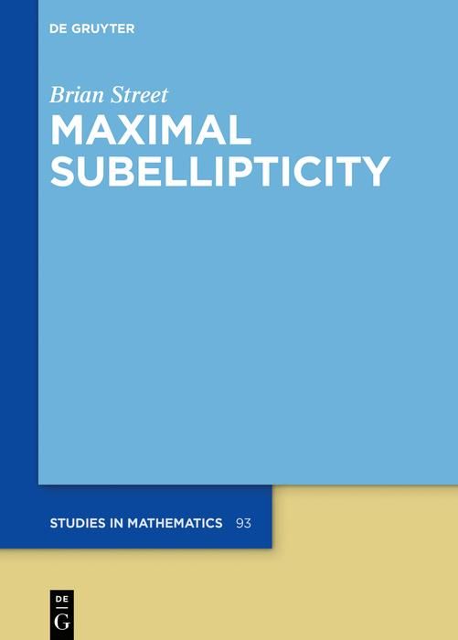 Produktbild: Maximal Subellipticity