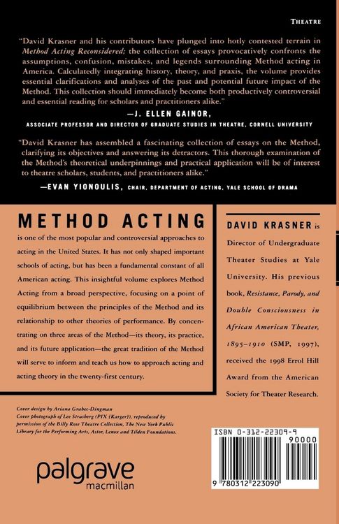 Produktbild: Method Acting Reconsidered