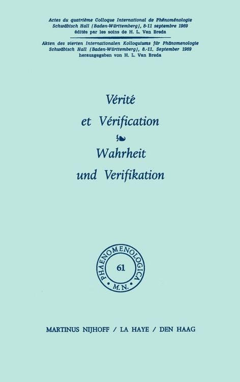 Produktbild: V&eacute;rit&eacute; et v&eacute;rification / Wahrheit und Verifikation