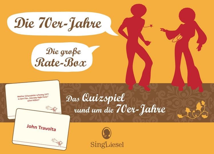 Produktbild: Das gro&szlig;e 70er-Jahre-Quiz. Das Spiel f&uuml;r Senioren rund um die 70er Jahre. Spiele-Box mit 100 Karten