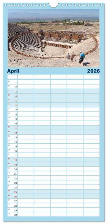 Produktbild: Familienplaner 2026 - Sommer an der T&uuml;rkischen &Auml;g&auml;is mit 5 Spalten (Wandkalender, 21 x 45 cm) CALVENDO