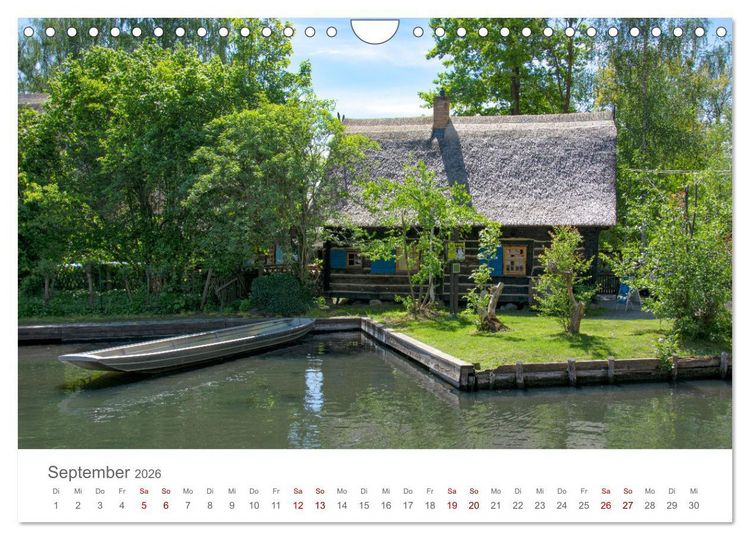 Produktbild: Spreewald - Ein Naturparadies (Wandkalender 2026 DIN A4 quer), CALVENDO Monatskalender