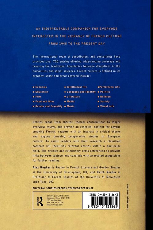 Produktbild: Encyclopedia of Contemporary French Culture