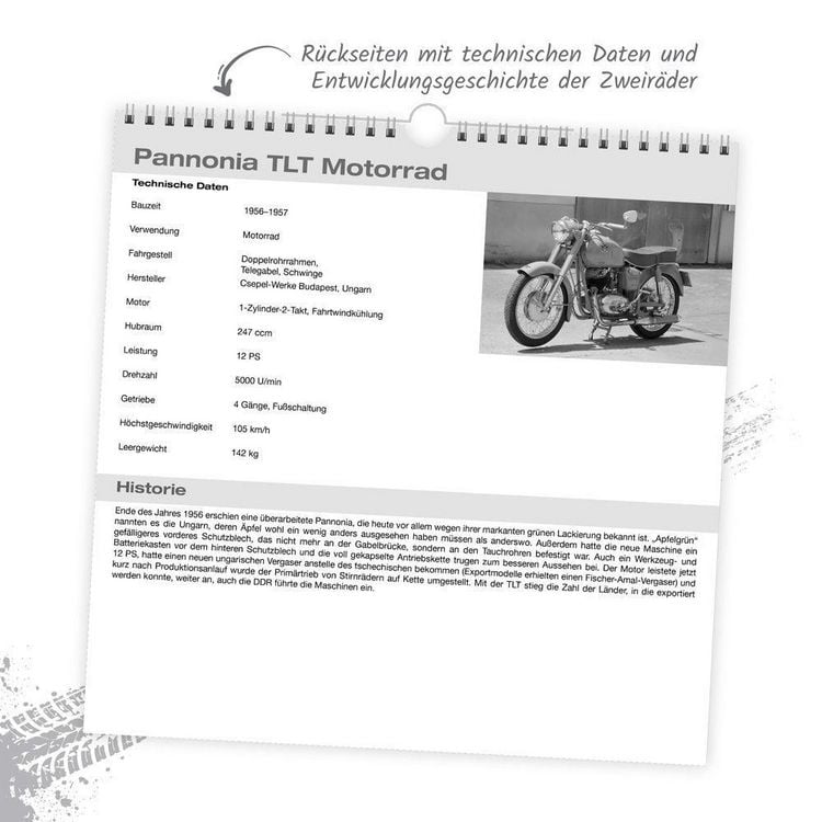 Produktbild: TR&Ouml;TSCH - Technikkalender DDR-Zweir&auml;der 2027