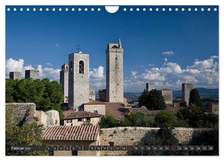 Produktbild: Toskana - mio amore (Wandkalender 2026 DIN A4 quer), CALVENDO Monatskalender