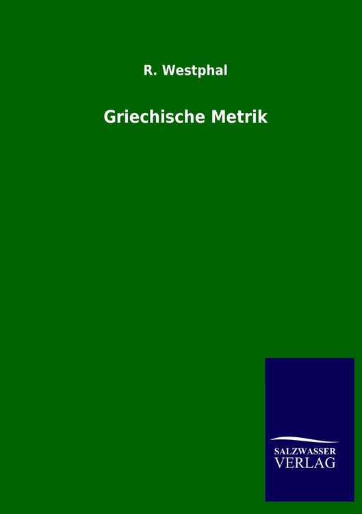 Produktbild: Griechische Metrik